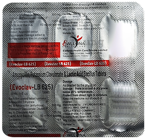Evoclav-LB 625 Tablet image