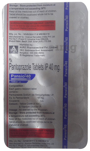 Pansio 40 Tablet image