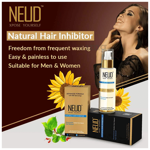 NEUD Natural Hair Inhibitor: Buy bottle of 80 gm Cream at best price in  India | 1mg