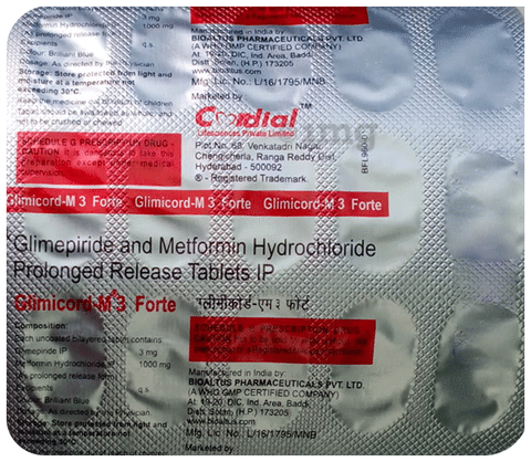 Glimicord-M 3 Forte Tablet PR