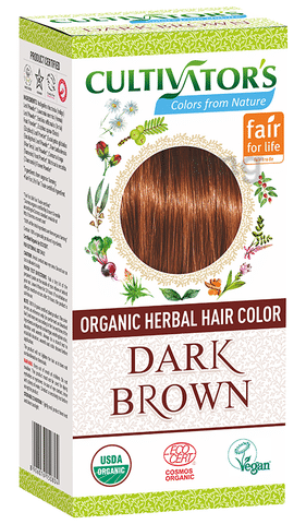 Cultivator's Organic Herbal Hair Color Dark Brown: Buy box of 4 pouches at  best price in India | 1mg
