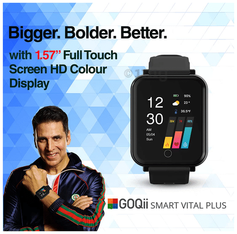 Square Casual Watches Goqii Smart Fitness Vitals, For Household at Rs  6500/piece in Bengaluru