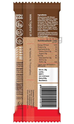 Yoga Bar Multigrain Protein Energy Bar, Flavour Chocolate Chunk Nut: Buy  box of 10.0 bars at best price in India