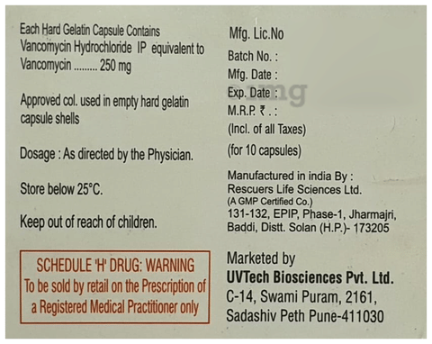 Uvanco 250 Capsule image