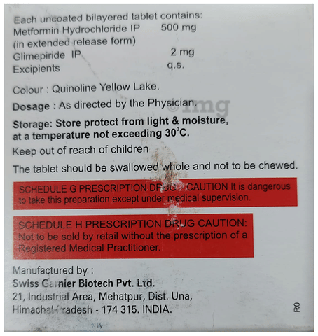 Glucorix M 2 Tablet ER image