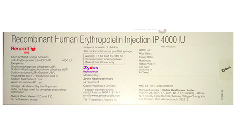 Renocrit 4000IU Injection image Renocrit 4000IU Injection image