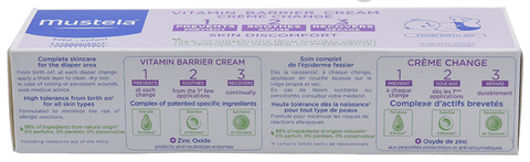 Mustela vitamin barrier cream hot sale ingredients