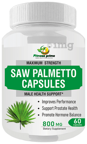 Fitness Prime Maximum Strength Saw Palmetto Male Health Support 800mg  Capsule