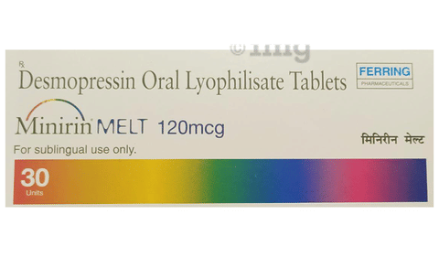 Minirin Melt 120mcg Tablet image Minirin Melt 120mcg Tablet image