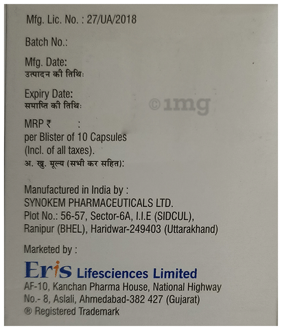 Crevast A 10mg/75mg Capsule