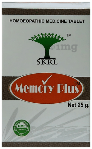 SKRL Memory Plus Tablet (25gm Each) image SKRL Memory Plus Tablet (25gm Each) image