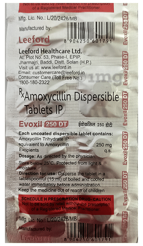 Evoxil 250 DT Tablet