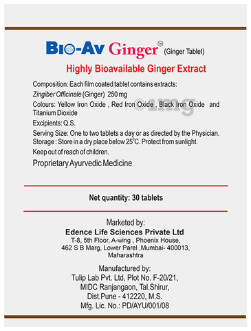 Bio-Av Ginger Tablet image