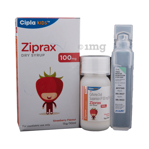 ziprax 100mg dry syrup strawberry