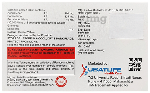 Ubadol-SP Tablet image