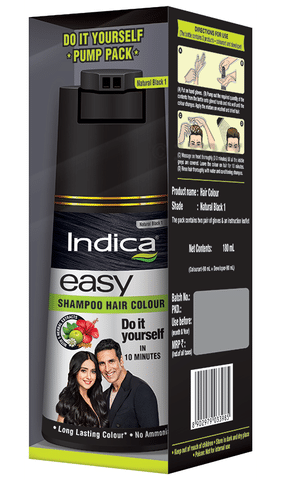 Indica Hair Color Shampoo Brown For Parlour