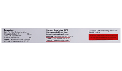 Enoxyprin 0.4 Injection image Enoxyprin 0.4 Injection image