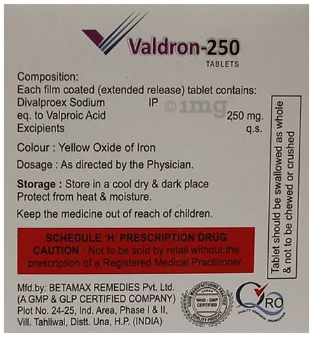 Valdron 250 Tablet ER image Valdron 250 Tablet ER image