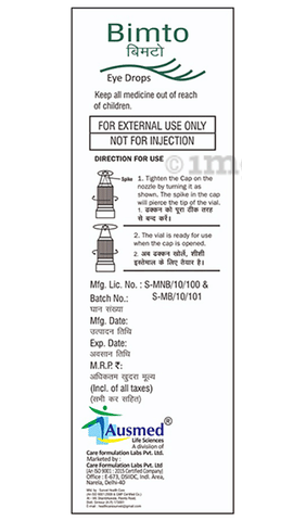 Bimto Eye Drop image