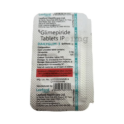 dailyglim 3mg tablet