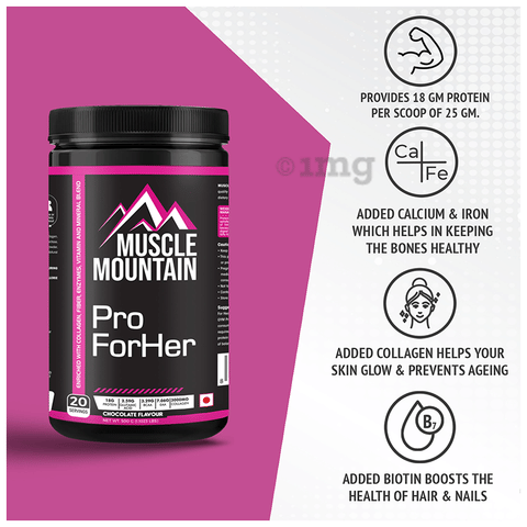 Muscle Mountain ProForHer Chocolate image Muscle Mountain ProForHer Chocolate image