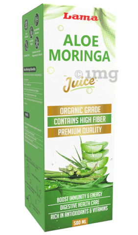 Lama Aloe Moringa Juice: Buy bottle of 500.0 ml Juice at    in India | 1mg