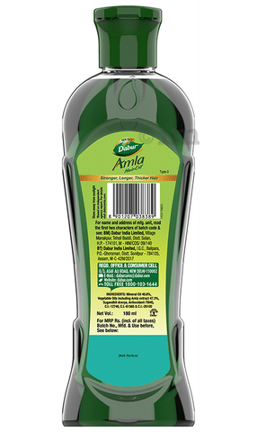 Dabur Amla Hair Oil: Buy bottle of 180 ml Oil at best price in India | 1mg
