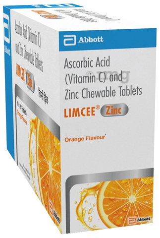 Limcee Zinc Chewable Tablet Orange Buy Strip Of 15 Chewable Tablets At Best Price In India 1mg