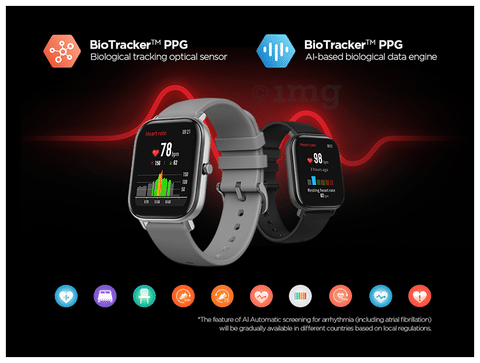 Smartwatch amazfit hotsell gts steel blue
