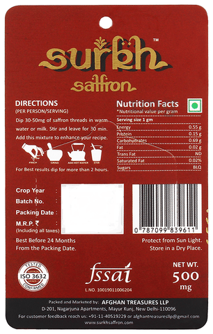 Surkh Saffron 2