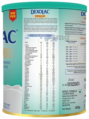 Dexolac Special Care For Premature Low Birth Weight Babies Powder
