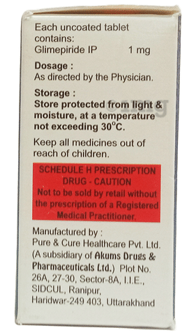 Glimed 2mg Tablet image