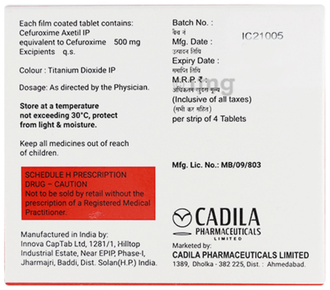 Cefrotux 500mg Capsule image