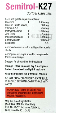 Semitrol-K27 Softgel Capsule