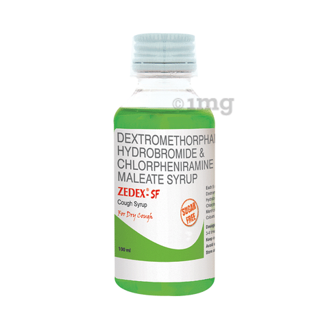 Zedex-SF Dry Cough Syrup Sugar Free: View Uses, Side Effects, Price and  Substitutes | 1mg