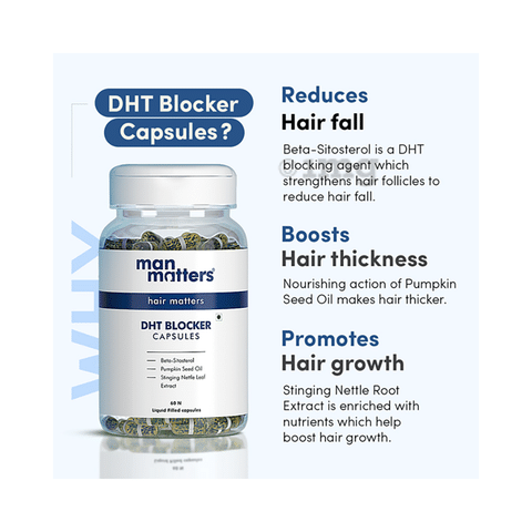 Man Matters DHT Blocker Capsule: Buy bottle of 60 capsules at ...