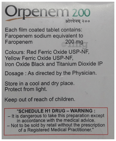 Orpenem 200 Tablet image