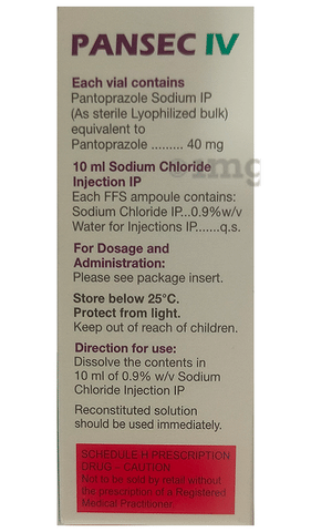 Pansec 40mg Injection image