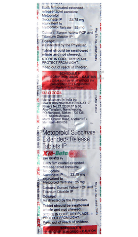 XM Beta 25mg Tablet image