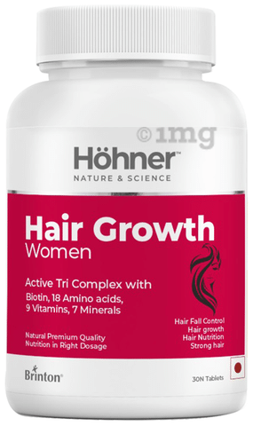 Hohner Hair Growth Women Tablet: Buy bottle of 30 tablets at best price in  India | 1mg