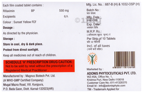 Rifonis 550 Tablet image
