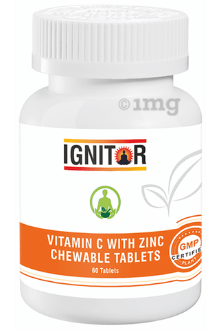 Ignitor Vitamin C With Zinc Chewable Tablet Buy Bottle Of 60 Chewable Tablets At Best Price In India 1mg