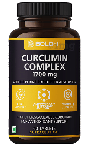 Boldfit Curcumin Complex 1700mg Tablet image Boldfit Curcumin Complex 1700mg Tablet image