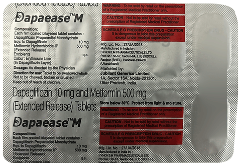 Dapaease M Tablet ER image