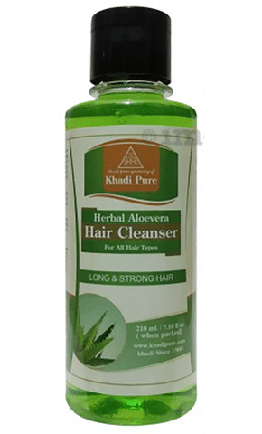 Khadi Pure Herbal Aloevera Shampoo: Buy bottle of 210 ml Shampoo at best  price in India | 1mg