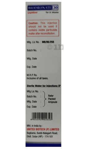 Biodronate 30mg Injection image