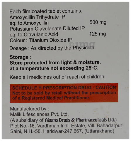 Moxydari CV 625 Tablet image Moxydari CV 625 Tablet image