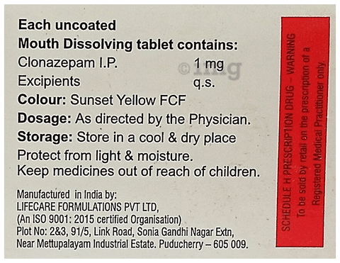 Clonazepam 1mg yellow