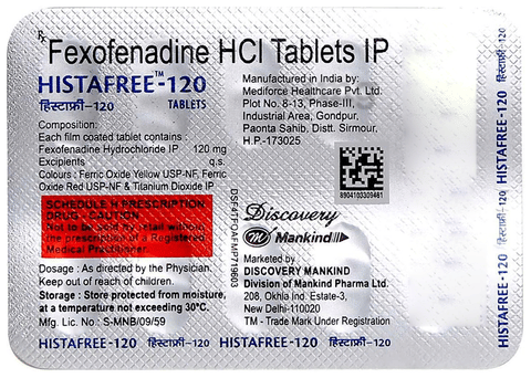Histafree 120 Tablet image