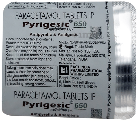 Pyrigesic 650 Tablet image